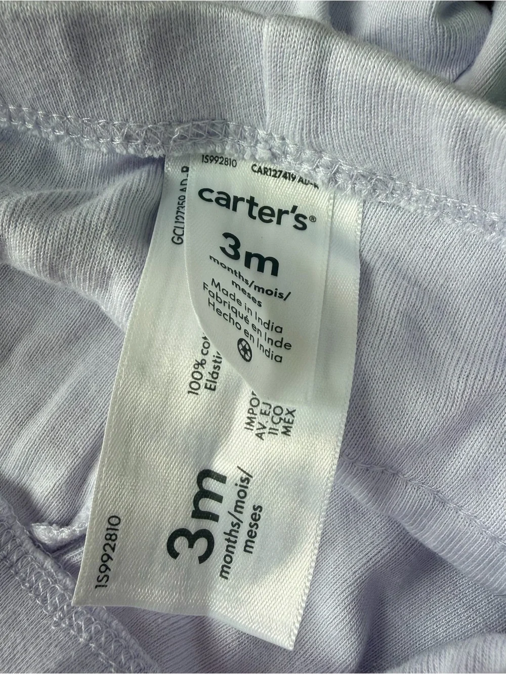 2 Pairs of Carters 3 Month Pants